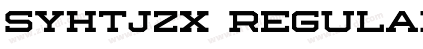 SYHTJZX Regular字体转换